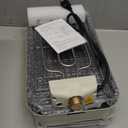 Electric Indoor Grill 1500W, YOHAWJAN 2 in 1 Smokeless Indoor Grills with Non-stick Removable Grill & Griddle Plate, Temperature Control, Portable Korean BBQ Grill with 3 Raclette Cheese Pans (off-white)