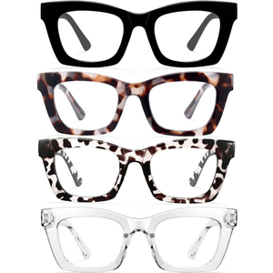 CCVOO +3.25 Stylish Reading Glasses for Women, Eyeglasses, Blue Light Readers for Women, Computer Eye Glasses, Cheaters