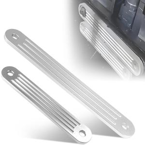 TSP-1 & TSP-2DP Transom Support Plate Kit for Top & Lower Bolt Holes 15"x2" & 12"x2" with 10" Hole Spacing 3/8" Thick Cast Aluminum 2-Pack Marine Boat Reinforcement Secure Fit