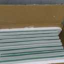 Lovdeco Light Green Water Wave Glass Subway Tile, 3 x 12 Inch, 4 Sq Ft, Backsplash for Bathroom Kitchen Wall, 16-Pack