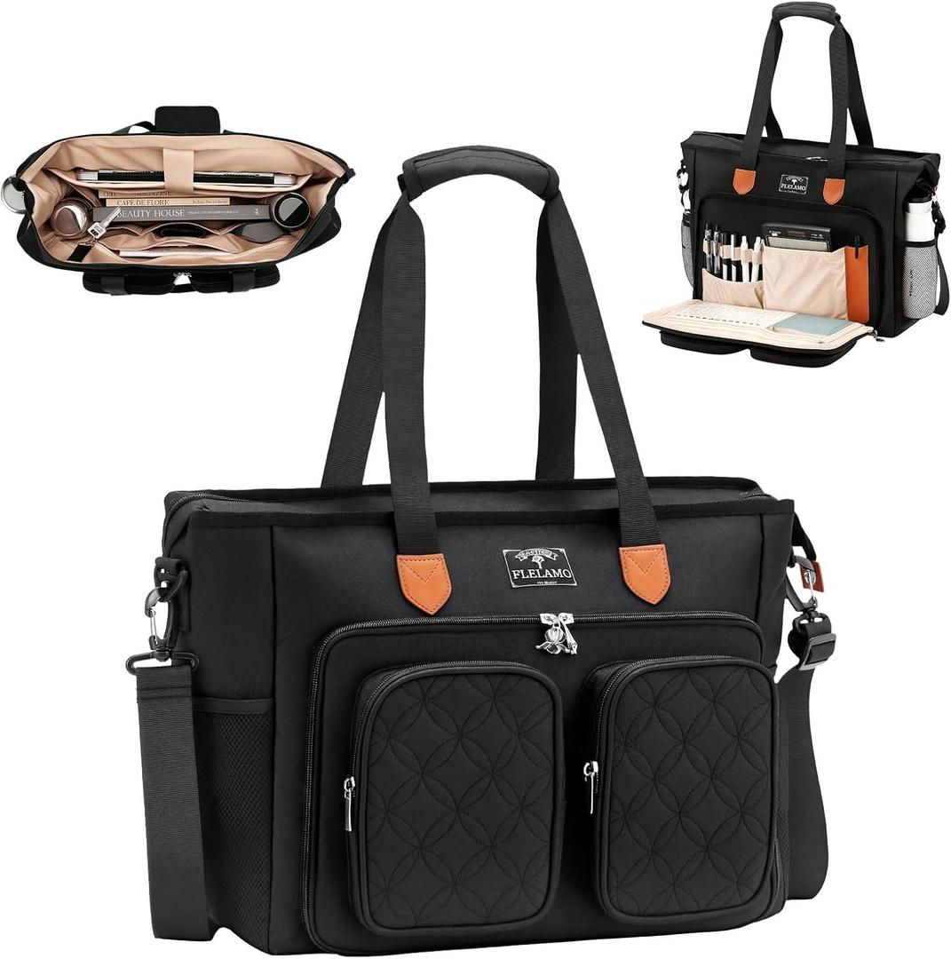 Large Bible Bag-15.7" with Shoulder Strap for Women Church Bag for Bible Study Supplies, Multifunctional Tote Bag Christian Gift for Women