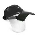 Sellstrom DP4 Face Shield - Lightweight Mask with High Impact Crown for Work, Grinding, Plasma/Flame Cutting - ANSI Z87.1 - Clear Anti Fog Polycarbonate Window - UV/IR Cobalt Flip Up Visor