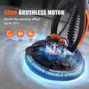 VEVOR Drywall Sander, 800W Brushless Lightweight Electric Wall Sander
Popcorn Ceiling Removal Tool, Stepless Speed 1000-2300 RPM, Double-Layer LED Light, Telescopic Handle, 12 Sanding Discs