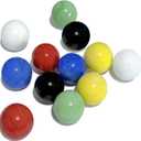 60 Pcs 0.63 Inch Glass Marbles for Marbles Game, Home Decoration, 6 Colors