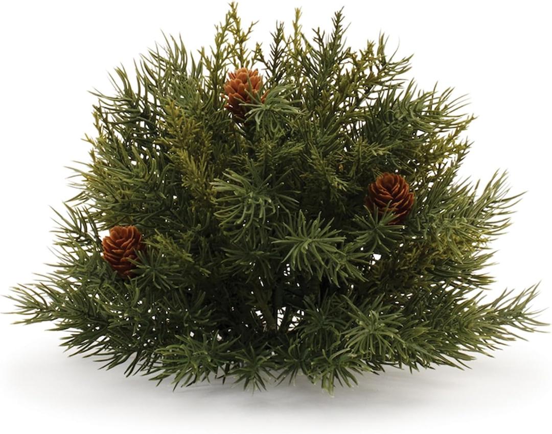 Pine Half Orb (Set of 2) 6.5" D Plastic