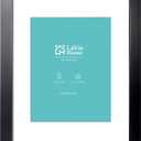 LaVie Home 14 x 17 Poster Frame Black, Display Pictures 11x14 with Mat or 14x17 Without Mat, Stable and Sturdy Picture Frame and Polished Plexiglass, Horizontal and Vertical Format of The Wall1 Pack