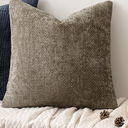 MIULEE Couch Throw Pillow Covers 18x18 Inch Neutral Soft Decorative Chenille Pillow Covers Farmhouse Accent Cushion Covers for Boho Home Decor Sofa Bedroom Living Room