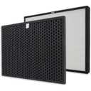 PUREBURG Replacement Filter Pack Compatible with RabbitAir BIOGS CLASSIC SPA-421A SPA-582A Air Purifier,H13 HEPA + Activated Carbon Filter Air Clean dust PM2.5 Odor
