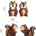 Bico Squirrel Salt & Pepper Shaker Set, Handpainted, Dishwasher Safe