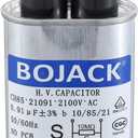 BOJACK 2100V 0.91uf Microwave Capacitor CH85 Connect Pin 1/4" Standard Terminal Compatible for Whirlpool and Amana Electrolux Ge Kenmore NO PCB