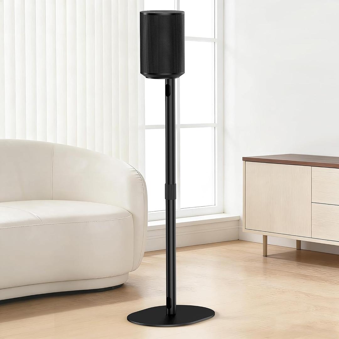 ALTSON Speaker Stand for Sonos Era 100 & Era 300, 26”-43” Height Adjustable Floor Stand, Dual-Mount Base Surround Sound Speaker Mount with Cable Management for Living Room Bedroom Office, 1 Pack