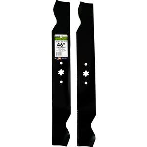 MaxPower 561544B 2-Blade Set for 46 Inch Cut MTD/Cub Cadet/Troy-Bilt Replaces 942-04244, 942-04290, 942-04244A, 742-04290, 742-04244, Black