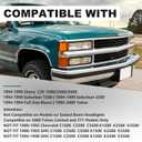 HEADLIGHTS ASSEMBLY COMPATIBLE WITH 94-98 OBS CHEVY TRUCK, 1994-1998 CHEVY SILVERADO, 1992-1994 BLAZER,92-99 CHEVY SUBURBAN,95-00 CHEVY TAHOE(ONLY 2000 TAHOE LIMITED/Z71),HEADLAMP FACTORY STYLE