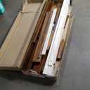 Queen Size Bed Frame, Malaysian Oak Bed Frame with Ladder Headboard, Solid Wood Bed Frames with Elevated Bed Legs, No Box Spring Needed, Noise-Free, Queen Size, Antique Espresso