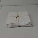BIOWEAVES 100% Organic Cotton 700 GSM Plush Washcloths 13" x 13" GOTS Certified - White, Pack of 12