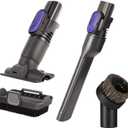 Shark Wireless Vacuum Models: IX141, IZ462H, IZ483H, IZ363HT, IZ361H, IZ163H, and IZ362HD. Replacement Accessory for Dryer lint Brush and Horsehair Brush Heads. Features a DShaped Connector.