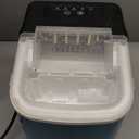 MAXEVE Ice Maker Countertop, 34LBs/24H Ice Machine, 2 Bullet Size, Fast Making 9Cubs in 5 Mins, Portable Ice Maker Machine with Self Cleaning, Ice Basket, Ice Scoop for Home/Office/Bar (Silver)