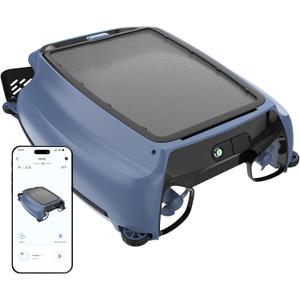PS100 Solar Pool Skimmer Robot – Active Solar Tracking, 24/7 Continuous Cleaning, 6L Basket, 180μm Filter, App Control, Cordless Robotic Pool Surface Cleaner for Inground & Above Ground Pools