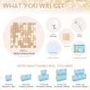 Champagne Shimmer Wall Backdrop Panels 6ftx6ft Glitter Party Sequin Backdrop for Birthday Wedding Anniversary Engagement Baby Shower Bachelorette Decor