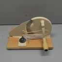 Upgrade Manual Bread Slicer for Homemade Sourdough Bread, Classic Hand Crank Home Bread Slicer With Scale Line and Steel Fence, Sharp Blade, Adjustable Width for Homemade & Commercial Use (Large, White)