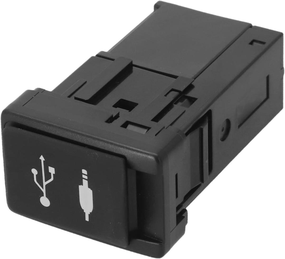 Aux USB Port Adapters Jack For Toyota for 2014-2019, 12V Car Audio USB Connectors Auxiliary Input Adapter Sockets Replacement Parts 86190-0E090