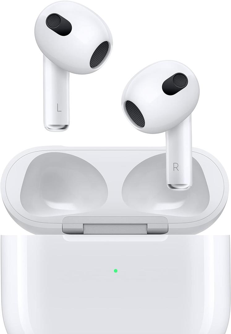 Apple AirPods 4 Wireless Earbuds, Bluetooth Headphones, Personalized Spatial Audio, Sweat and Water Resistant, USB-C Charging Case, H2 Chip, Up to 30 Hours of Battery Life, Effortless Setup for iPhone, Style: Without Active Noise Cancellation, Set: Without AppleCare+