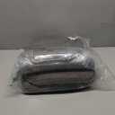 IASEAHK Chair Cushions for Dining Chairs Set of 3, Non Slip Kitchen Chair Pads, 17" x 16" x 2", Indoor Dining Chair Cushions with Ties, D-Shaped Seat Cushions for Kitchen Chairs, Dark Grey