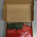 Retrowavy 12 Pcs Christmas Kitchen Cabinet Wreaths with Ribbon 3.94 Inch Mini Christmas Wreath Small Kitchen Xmas Decor for Window Door(Red,Classic Style)