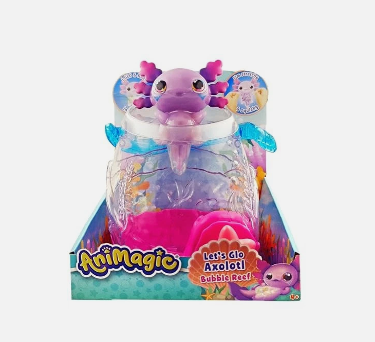 Animagic Let's Glo Axolotl Bubble Reef Set