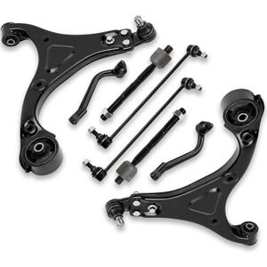 8Pcs Front Suspension Kit Compatible with 2011-2014 Hyundai Sonata 2.4L (Without Sport Suspension), Lower Control Arms w/Ball Joints, Sway Bar Links, Inner & Outer Tie Rod Ends