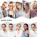 SOJOS Retro Round TR90 Blue Light Reading Glasses Womens Mens Readers Computer Glasses Eyewear Frame SJ9001