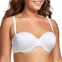 Maidenform Women's Full Coverage Strapless Underwire Bra (White) 34C