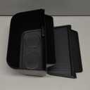 JYCDC Rear Center Console Trash Can Compatible with Toyota Sienna 2026 2025 2024 2023 2022 Accessories, Second Row Cup Holder with Lid, 2nd Row Garbage Bin Organizer Interior Parts (Black)