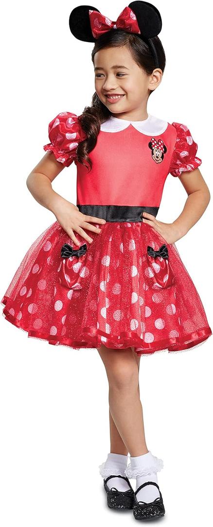 Red Minnie Mouse Toddler Costume (Size/(2T))