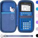 Calculator Case Compatible with Texas Instruments TI-84 Plus CE/TI-84 Plus/TI-Nspire CX II CAS/TI-Nspire CX II/TI-83 Plus/TI-89 Titanium/TI-85 / TI-87 Color Graphing Calculator by XANAD (Navy Blue)