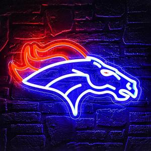 Football Neon Sign for Wall Decor Football Neon Light for Man Cave or Garage Birthday Gifts for Men with Rugby Team Logo Sign for Bar Dorm Party Game Room Size15.7 * 11.8In