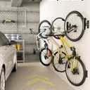 Alphamount AM Swivel Bike Wall Mount, Metal Wall Bike Rack with Durable Sleeves, Space-Saving Vertical Bike Rack with 180 Swivel for Home and Garage, Bike Storage Hanger Mount Up to 66 lbs, 1-Pack