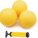 Spike Roundnet Game Replacement Balls 3.5-inch with Air-Pump, Strong Bounce Ball, Pool Lawn Beach Mini Volleyball Balls