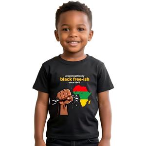 Juneteenth Shirt Kids – Freeish Since 1865 Tee Boys Girls Toddler Juneteenth Shirt 3T-7T