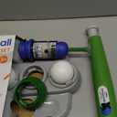 QDRAGON 2 in 1 T Ball Sets for Kids 3-5 5-8, Tee Ball Set with Automatic Pitching Machine/Adjustable Batting Bat & Stand/6 Balls, Baseball Toys Outdoor Sport for Toddlers Boys, Blue