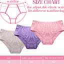 Geyoga 4pack Post Surgery Adaptive Underwear Briefs for Women, Tear Away Underwear Incontinence Underpants, Reusable Stick on Briefs Breathable Cotton Lining for Patients, Elders (XL)