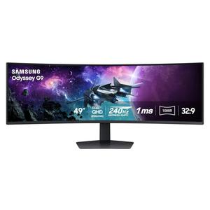 SAMSUNG 49" Odyssey G9 (G95C) Series DQHD 1000R Curved Gaming Monitor, 240Hz, 1ms(GtG), DisplayHDR 1000, AMD FreeSync Premium Pro, Eye Saver Mode, Auto Source Switch+, LS49CG950ENXZA, 2024