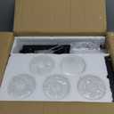 5-Light Black Bathroom Vanity Light, Modern Vanity Lighting Fixture for Bathroom, 31" Matte Light Fixture, Wall Sconces with Clear Glass Shade, Black Bathroom Wall Light Over Mirror