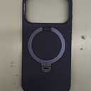 TORRAS Q3 Silicone 360 Spin for iPhone 17 Pro Case with Stand, Fit for MagSafe, Magnetic Ring Kickstand with Camera Control, Liquid Silicone Rubber Soft Phone Case for iPhone 17 Pro 6.3'', Deep Blue