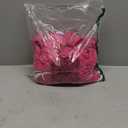 Peomeise 50pcs Fuchsia Spandex Chair Sashes with Buckle Slider for Wedding, Party Decoration