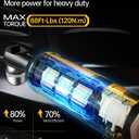 APEXPOWER 3/8 Inch Cordless Ratchet Wrench for DEWALT 20V Battery, 88Ft-Lbs, 0-400RPM, Electric Wrench Ratchet w/Variable Speed Trigger, Reinforced Head, R&F Switch, 7 Sockets,3/8" to 1/4" Adapter