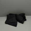 Velcro Blackout Curtains for Bedroom 2 Panels with Tiebacks,Black 56" x 10' Inch Length Window Curtains,Room Darkening Drapes,Easy Install Curtains  
