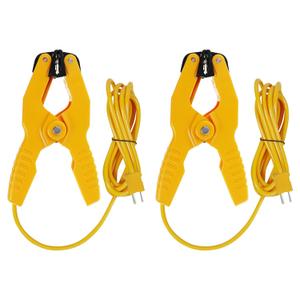 2 PCS Temperature Clamp HVAC K-Type Thermocouple Thermometer Lead Probe Pipe Clamp Multimeter Sensor Jaw Clip Plumbing Clamp