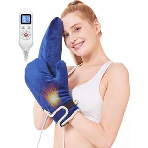Heated Gloves for Hand Pain Relief, 2 Pack Electric Wrist/Fingers/Whole Hand Heating Pad, 86-158 & Auto Shut Off Heated Mittens, Ideal for Arthritis Pain Relief & Carpal Tunnel Relief