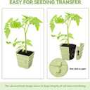 Side-Open Seed Starter Tray 4-Pack, 24 Cells Modular Design with Detachable Plant Cells, Extra-Large 2.36"x2.28" Cells, Reusable Seed Germination Kit for Indoor & Outdoor Gardening